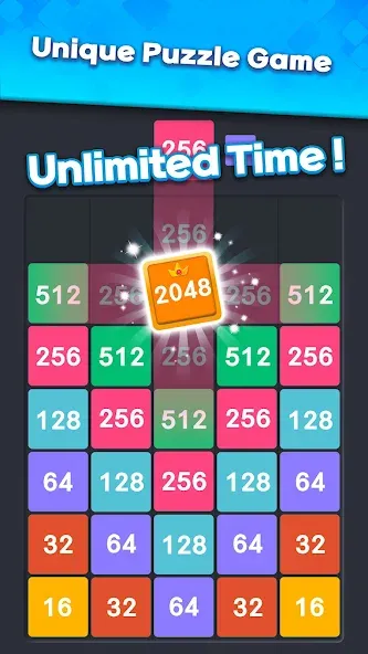 Drop Merge : Number Puzzle — скриншот 1