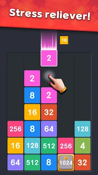 Drop Merge : Number Puzzle — скриншот 2