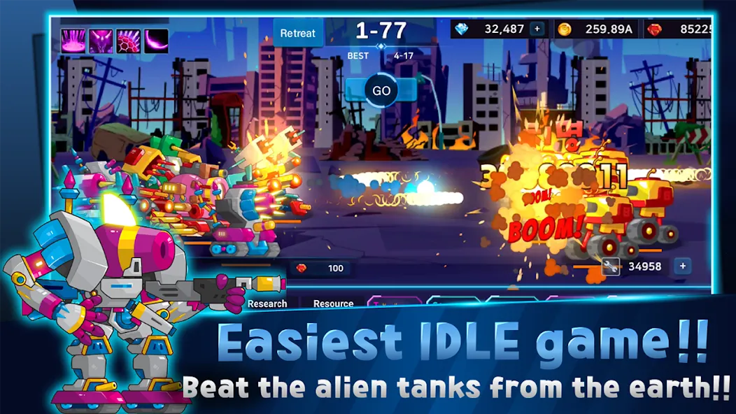 Mini Robot Tank : idle — скриншот 1
