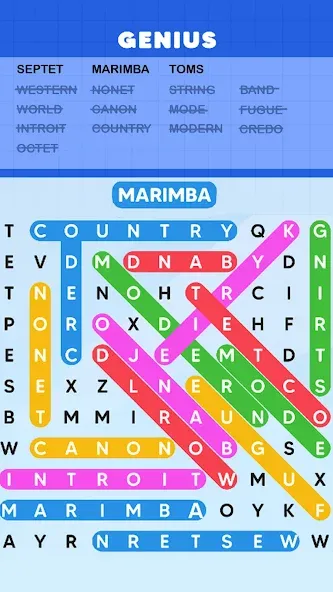 Word Search Puzzle Challenge — скриншот 3