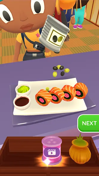 Sushi Roll 3D - Cooking ASMR — скриншот 3