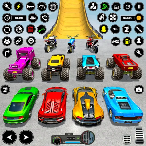 Crazy Ramp Car Stunt Master 3D — скриншот 2