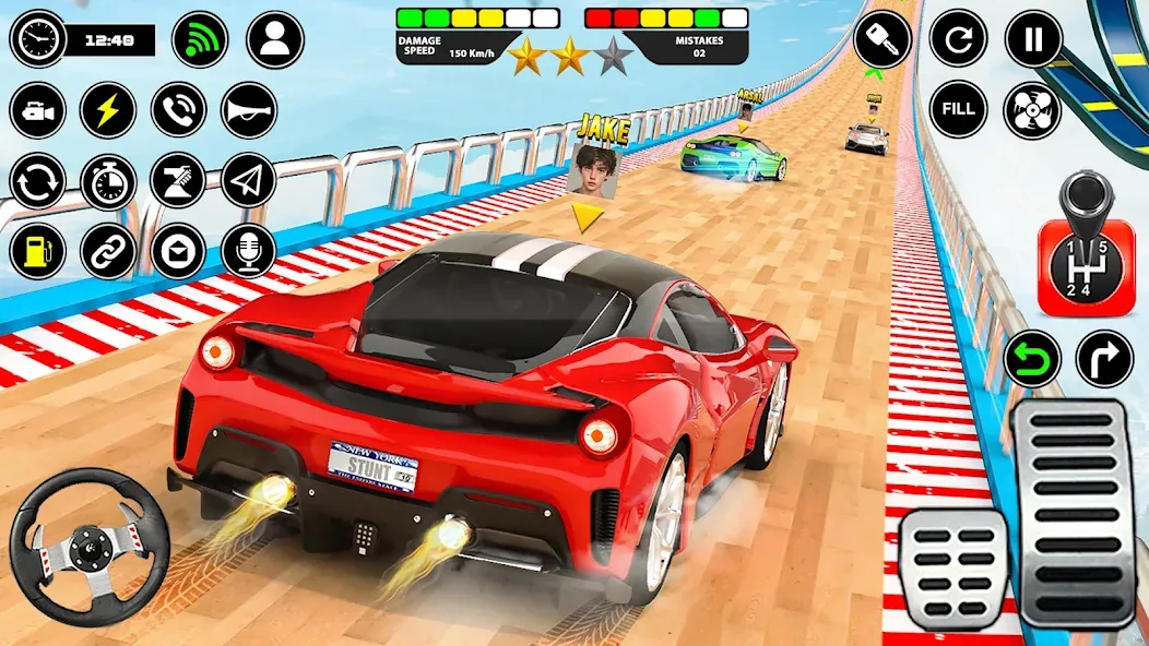 Crazy Ramp Car Stunt Master 3D — скриншот 4