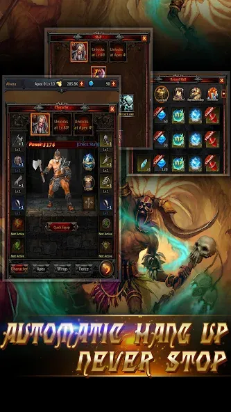 Dark God of War：Idle AFK RPG — скриншот 4