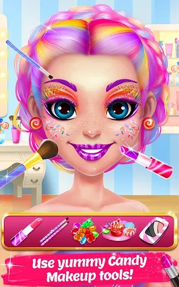 Candy Makeup Beauty Game — скриншот 2 Candy Makeup Beauty Game — скриншот 2