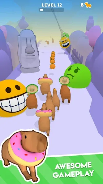 Capybara Rush — скриншот 2