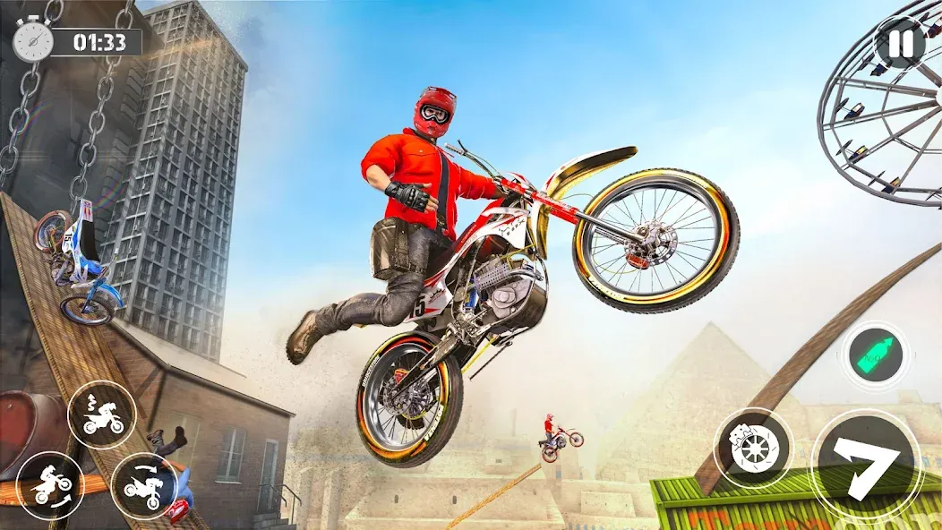 Bike Stunt Race Tricks Master — скриншот 1 Bike Stunt Race Tricks Master — скриншот 1
