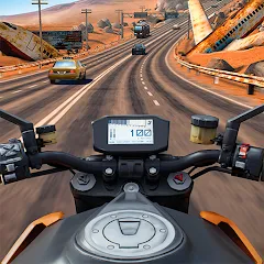 Взломанная Moto Rider GO: Highway Traffic на Андроид — Много денег