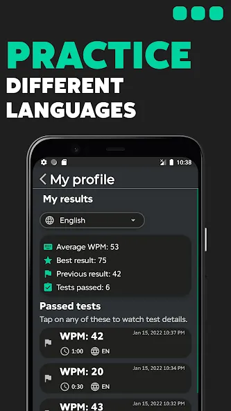 TypeGo – speed up your typing! — скриншот 3