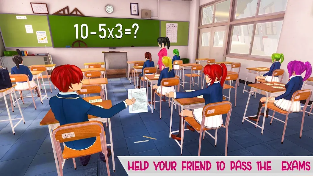 Anime High School Life — скриншот 2 Anime High School Life — скриншот 2