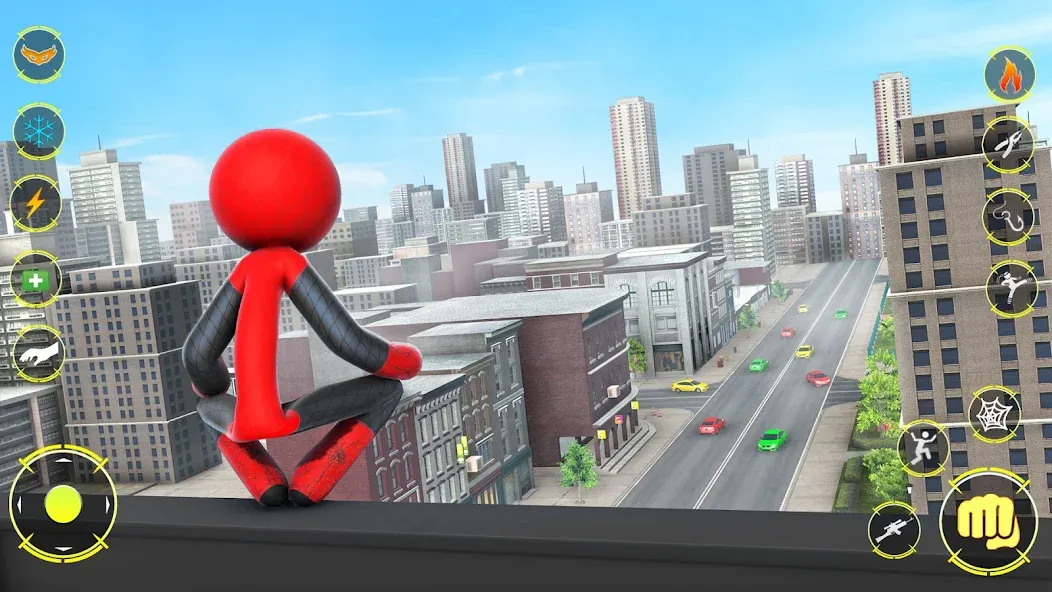 StickMan Rope Hero Spider Game — скриншот 5