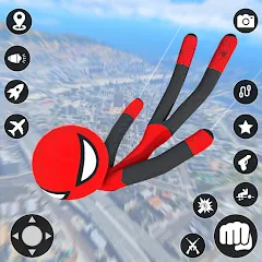StickMan Rope Hero Spider Game MOD на телефон — Много денег и без рекламы