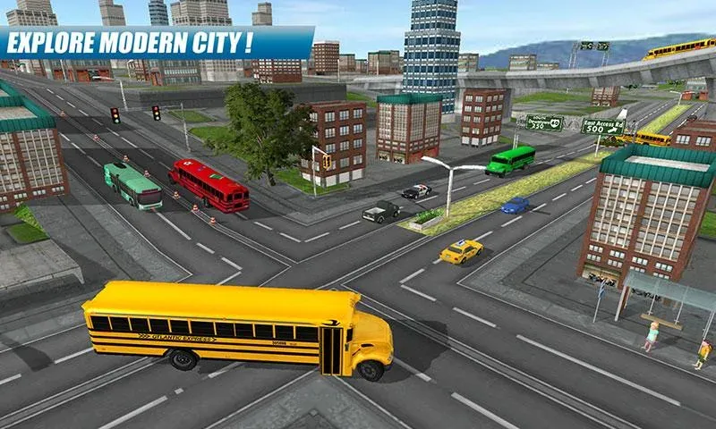 School Bus Driving Game — скриншот 3 School Bus Driving Game — скриншот 3
