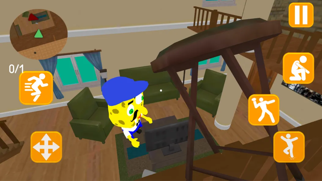 Neighbor Sponge. Scary Secret — скриншот 4