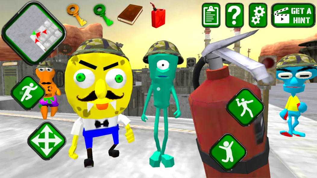 Sponge Area 51. Neighbor Alien — скриншот 2