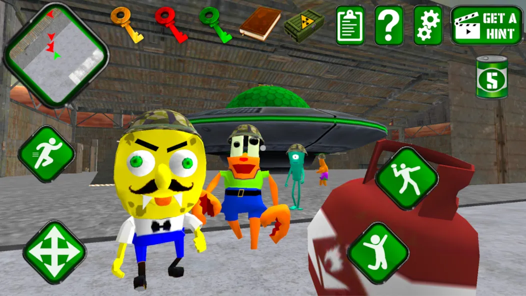 Sponge Area 51. Neighbor Alien — скриншот 3