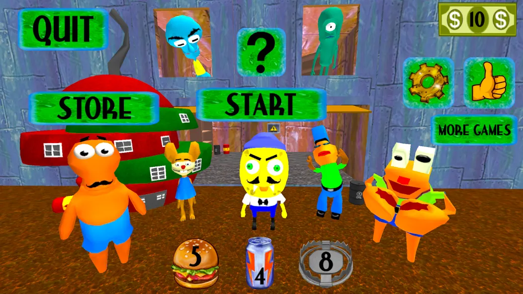 Sponge Neighbor Escape 3D — скриншот 5