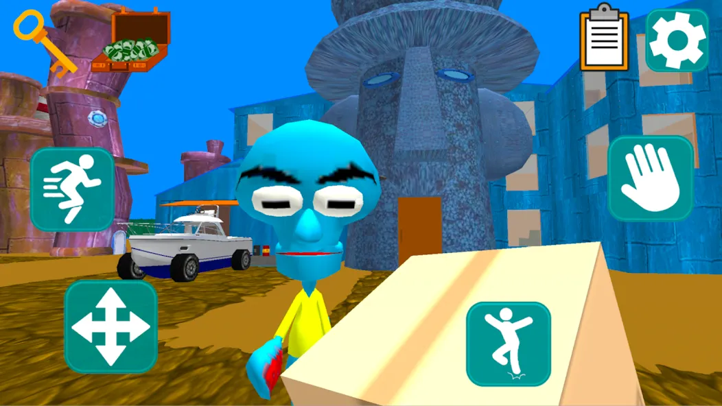 Squid Neighbor. Sponge Escape — скриншот 1 Squid Neighbor. Sponge Escape — скриншот 1