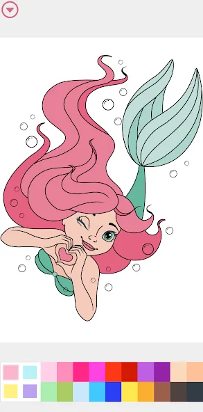 Princess Coloring Book Game — скриншот 2