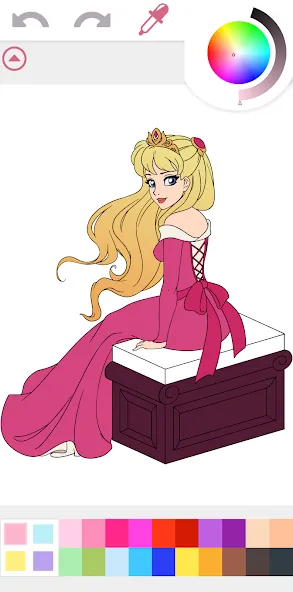 Princess Coloring Book Game — скриншот 4