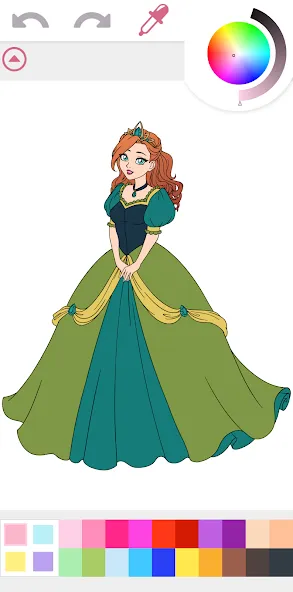 Princess Coloring Book Game — скриншот 5