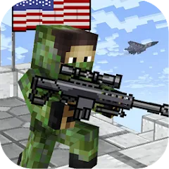 Скачать American Block Sniper Survival MOD на Андроид — Много денег и патронов