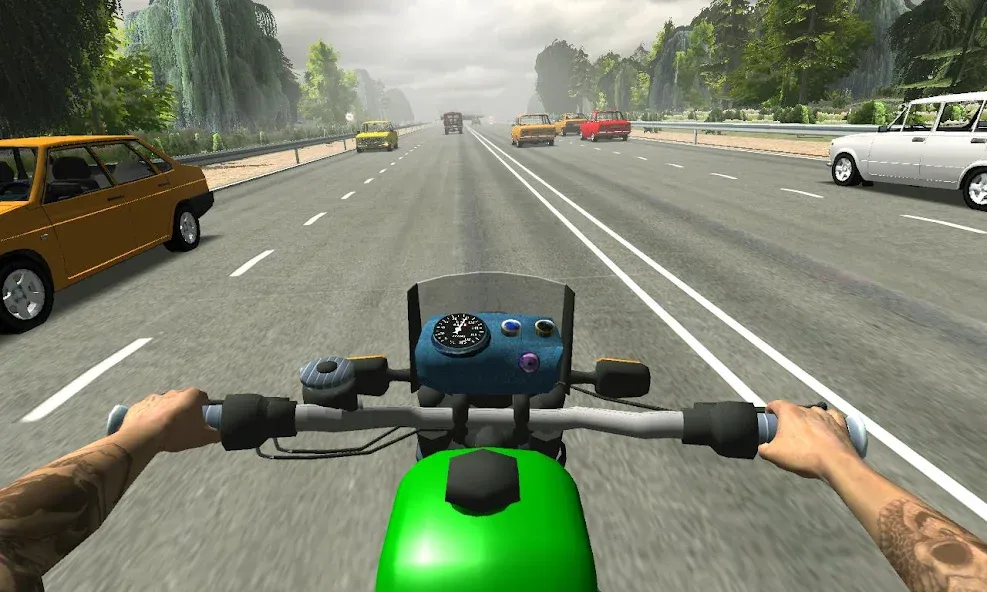 Russian Moto Traffic Rider 3D — скриншот 3