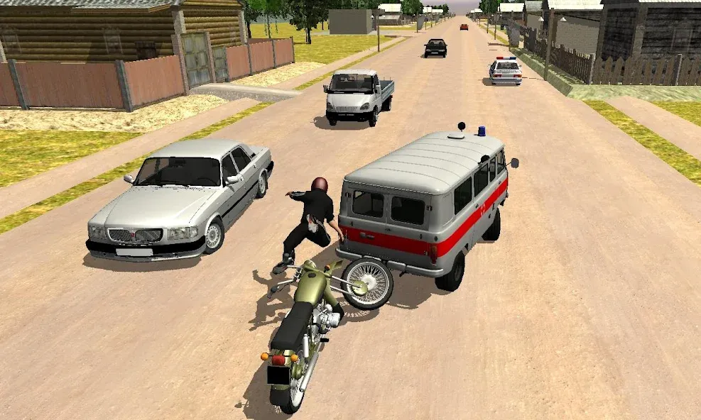 Russian Moto Traffic Rider 3D — скриншот 4