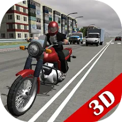 Скачать Russian Moto Traffic Rider 3D MOD на телефон — Много денег