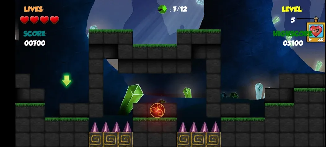Red Bounce Ball 1 — скриншот 5