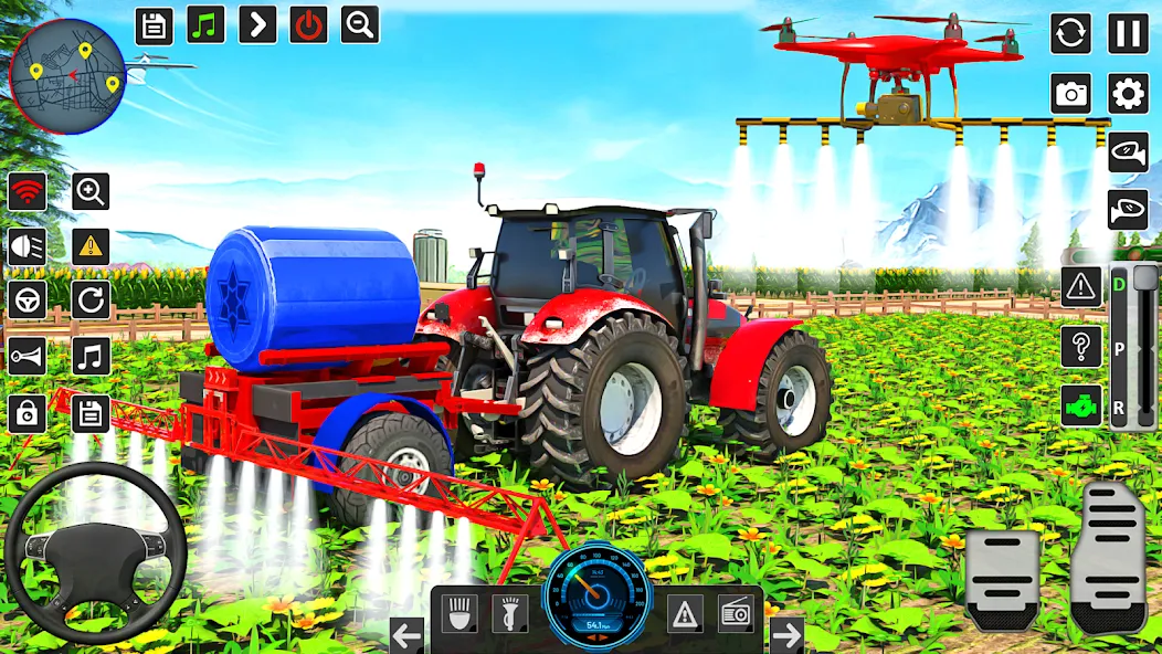 Real Tractor Driving Games — скриншот 4