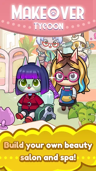 Idle Cat Makeover: Hair Salon — скриншот 4