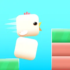 Скачать Square Bird - Flappy Chicken на Android — Много денег