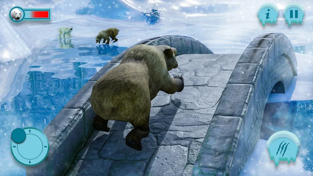 Polar Bear Family Survival — скриншот 1