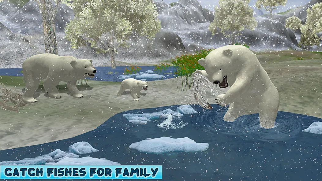 Polar Bear Family Survival — скриншот 4