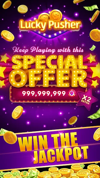 Lucky Cash Pusher Coin Games — скриншот 3