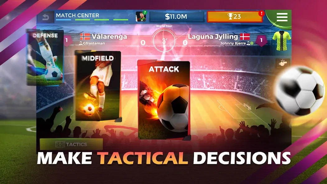 Pro 11 - Soccer Manager Game — скриншот 3 Pro 11 - Soccer Manager Game — скриншот 3