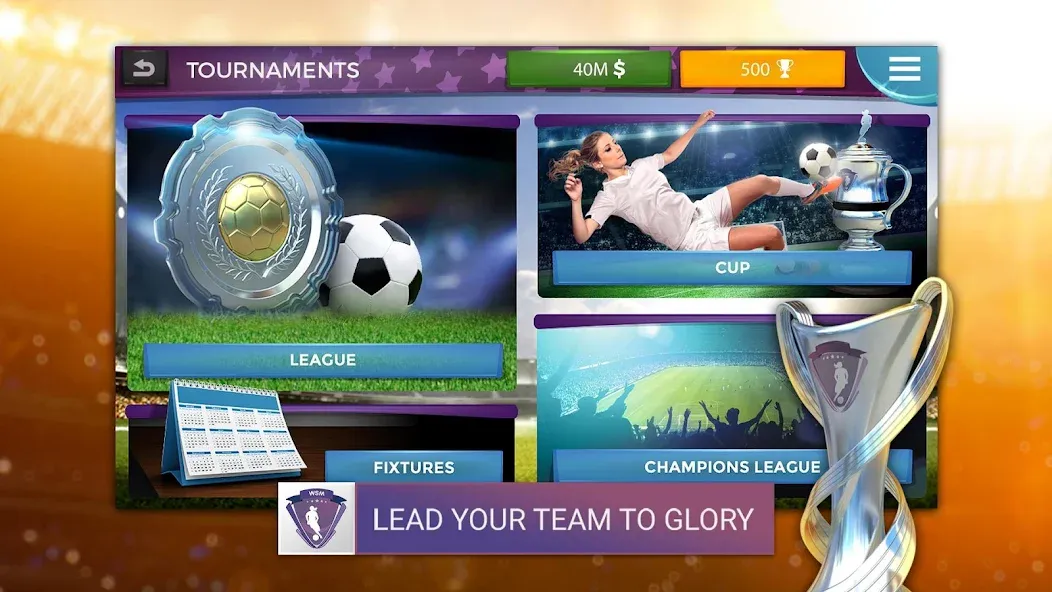 WSM - Women's Soccer Manager — скриншот 4 WSM - Women's Soccer Manager — скриншот 4