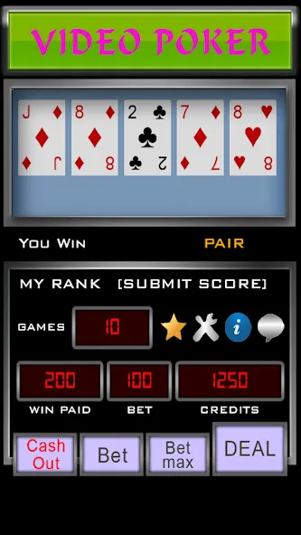Video Poker — скриншот 1