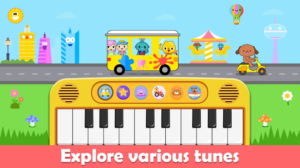 Baby Piano Kids Music Games — скриншот 1