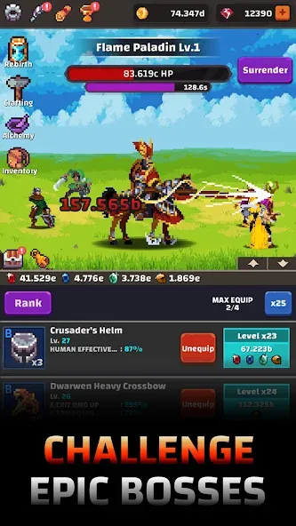 Tower Quest: Pixel Idle RPG — скриншот 2 Tower Quest: Pixel Idle RPG — скриншот 2
