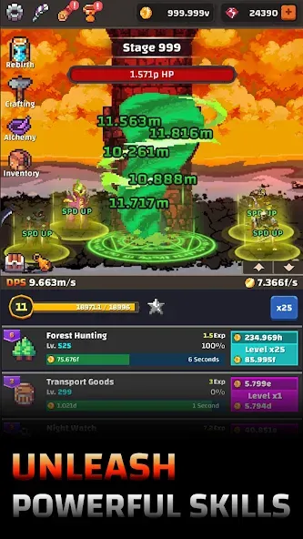 Tower Quest: Pixel Idle RPG — скриншот 3 Tower Quest: Pixel Idle RPG — скриншот 3
