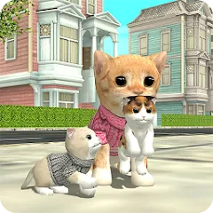 Скачать Cat Sim Online: Play with Cats — MOD на Андроид — Много денег и бесплатный шопинг