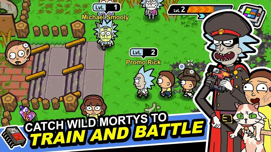Rick and Morty: Pocket Mortys — скриншот 1
