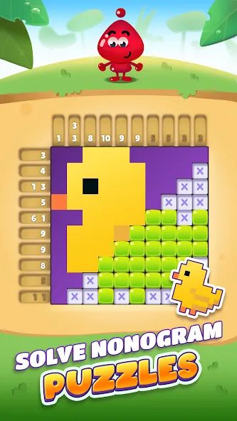 Nono Crossing Picture Nonogram — скриншот 1