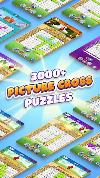 Nono Crossing Picture Nonogram — скриншот 4