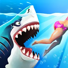 Скачать Hungry Shark World MOD APK — Много денег и алмазов