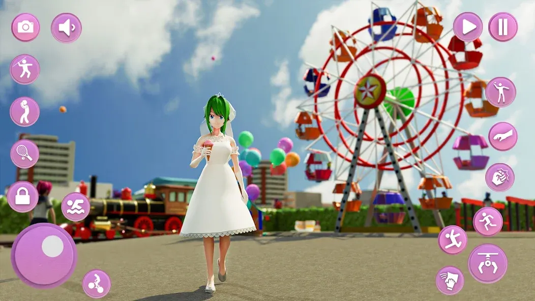 Anime School Girl Simulator 3D — скриншот 1