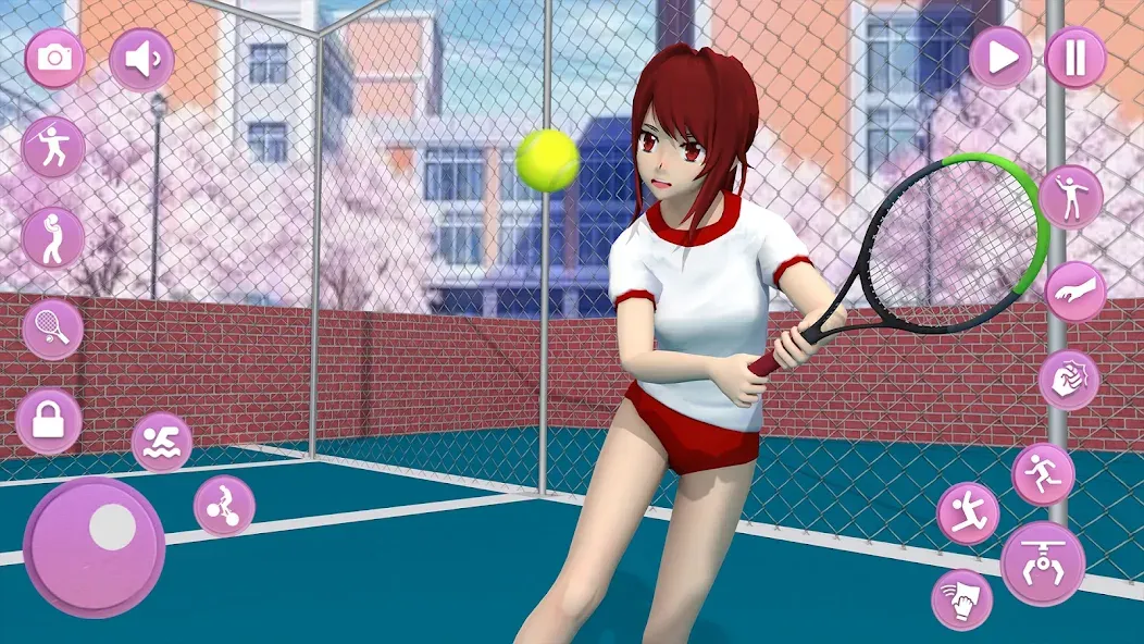 Anime School Girl Simulator 3D — скриншот 2