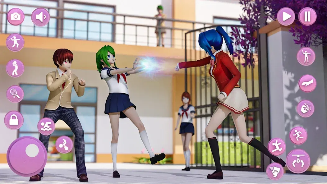 Anime School Girl Simulator 3D — скриншот 3